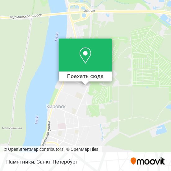 Карта Памятники