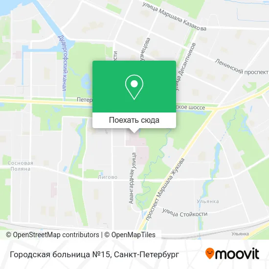 Карта Городская больница №15