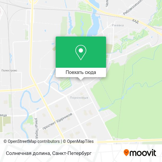 Карта Солнечная долина