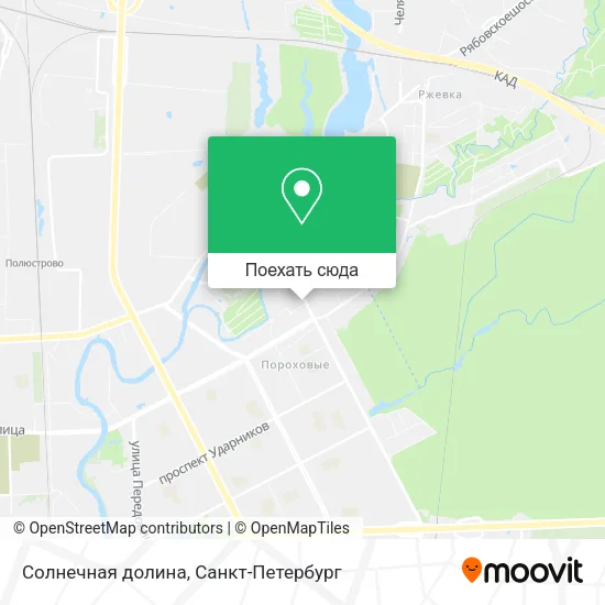 Карта Солнечная долина