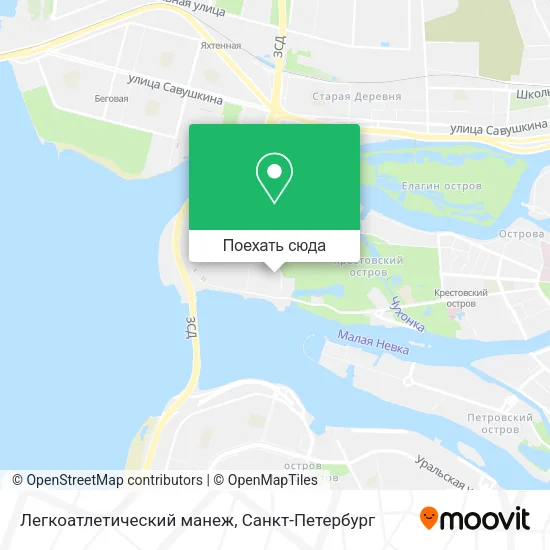 Карта Легкоатлетический манеж