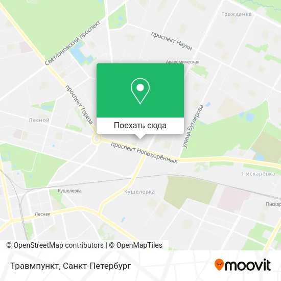 Карта Травмпункт