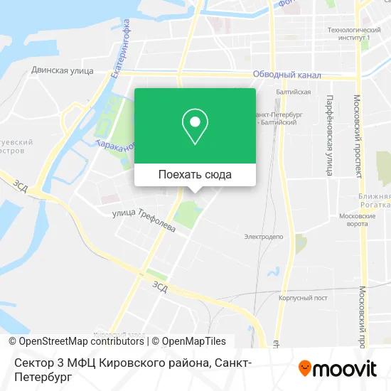 Карта Сектор 3 МФЦ Кировского района