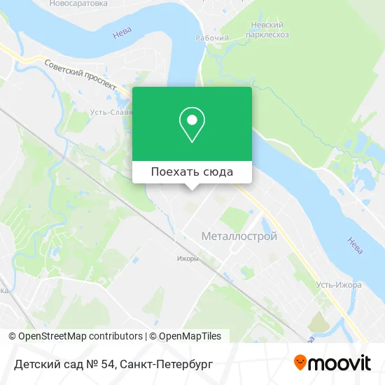 Карта Детский сад № 54