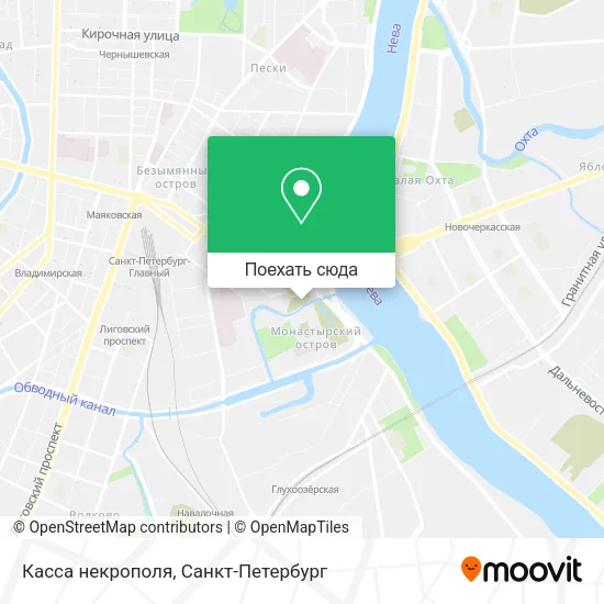 Карта Касса некрополя