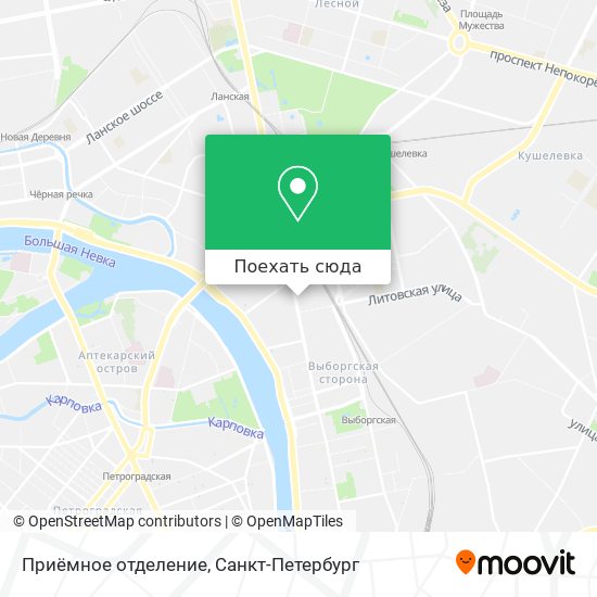 Карта Приёмное отделение