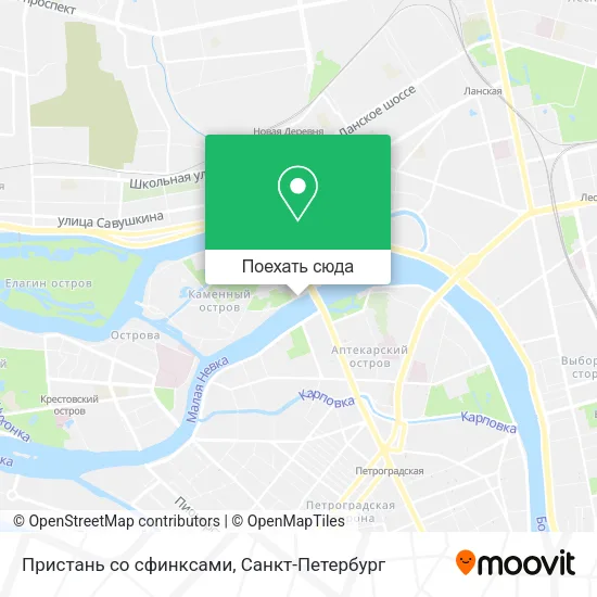 Карта Пристань со сфинксами