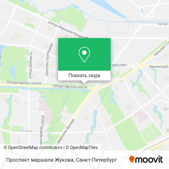 Карта Проспект маршала Жукова
