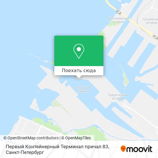 Карта Первый Контейнерный Терминал причал 83