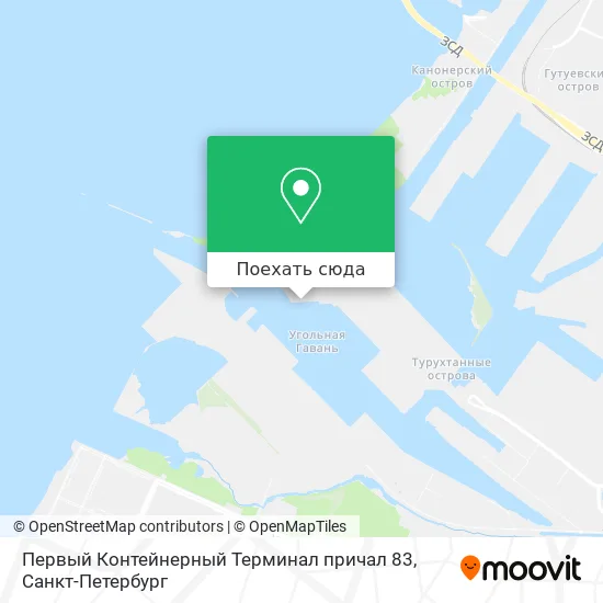 Карта Первый Контейнерный Терминал причал 83