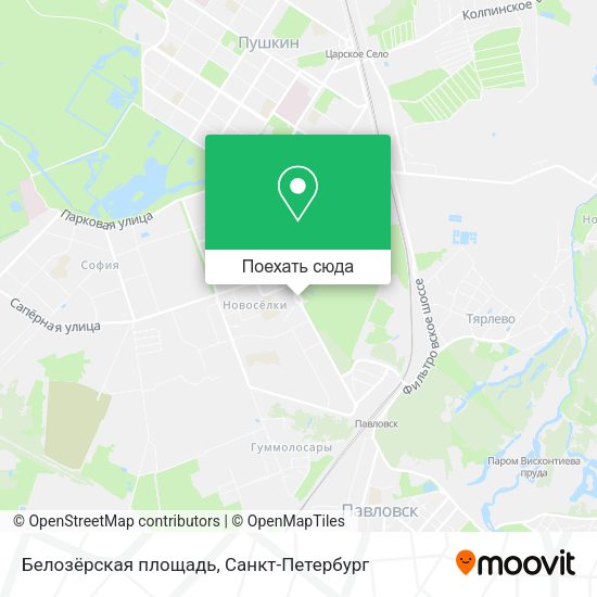 Карта Белозёрская площадь
