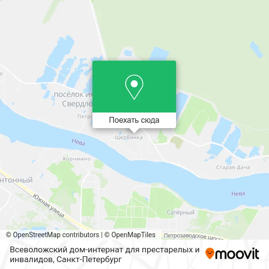 Карта Всеволожский дом-интернат для престарелых и инвалидов