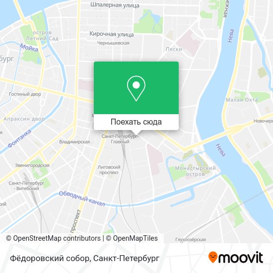 Карта Фёдоровский собор