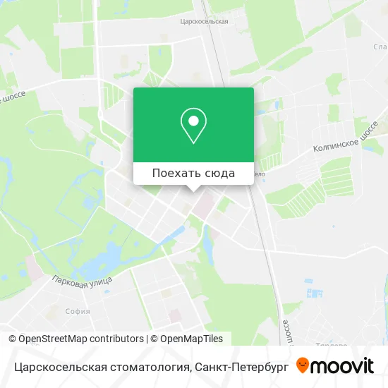 Карта Царскосельская стоматология