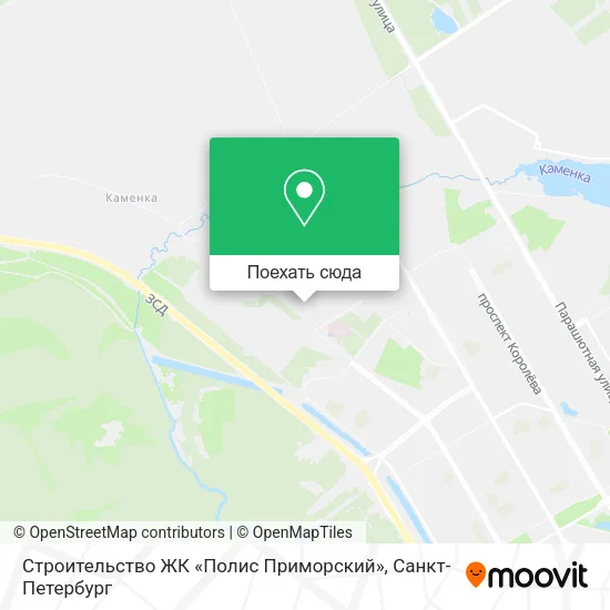 Карта Строительство ЖК «Полис Приморский»