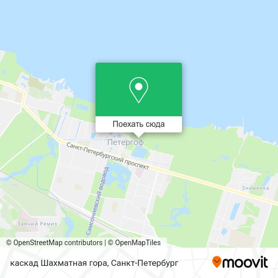 Карта каскад Шахматная гора