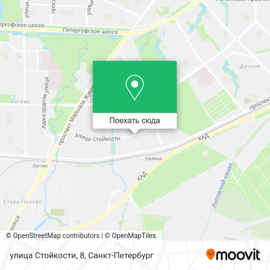 Карта улица Стойкости, 8