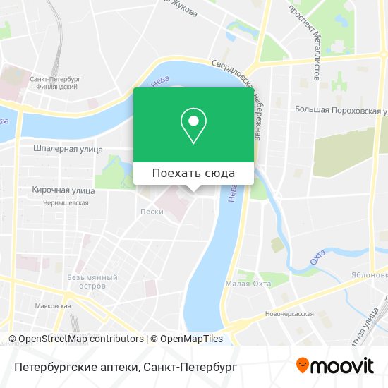 Карта Петербургские аптеки