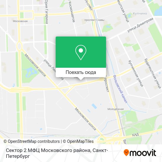 Карта Сектор 2 МФЦ Московского района