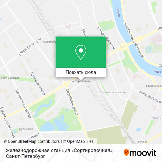 Карта железнодорожная станция «Сортировочная»