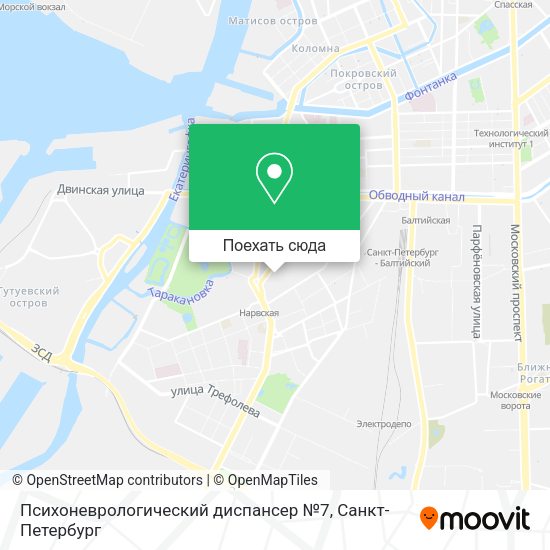 Карта Психоневрологический диспансер №7