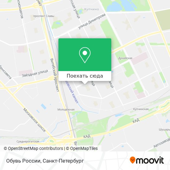 Карта Обувь России