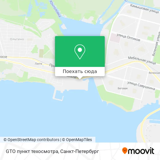 Карта GTO пункт техосмотра