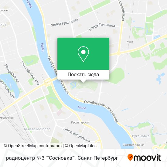 Карта радиоцентр №3 ""Сосновка""