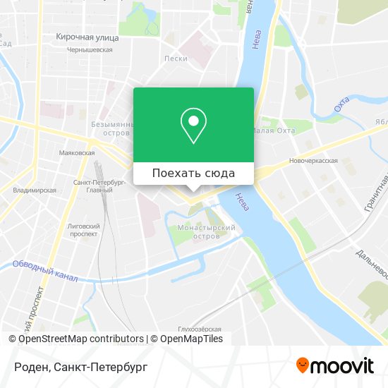 Карта Роден