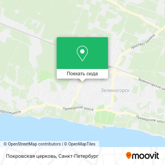 Карта Покровская церковь