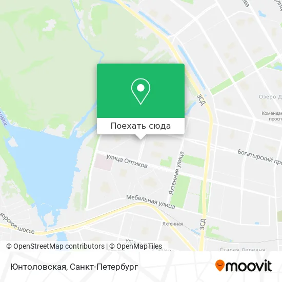 Карта Юнтоловская