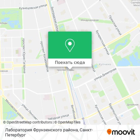 Карта Лаборатория Фрунзенского района