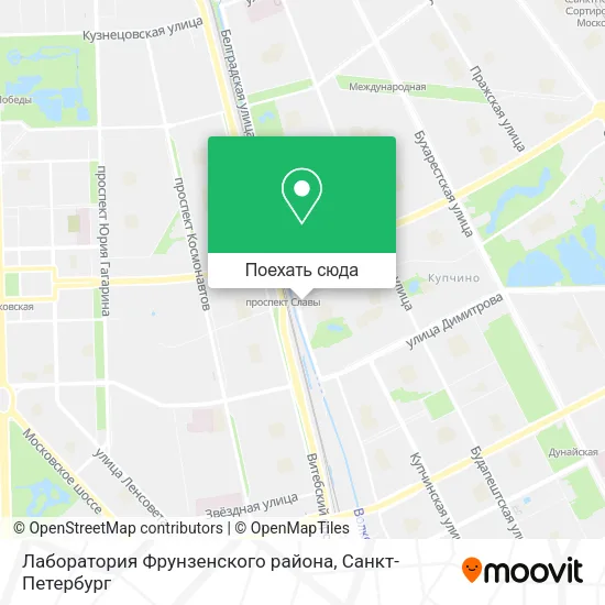 Карта Лаборатория Фрунзенского района