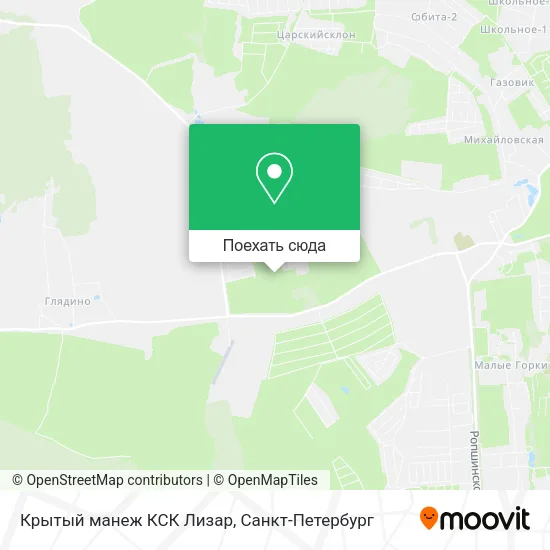 Карта Крытый манеж КСК Лизар