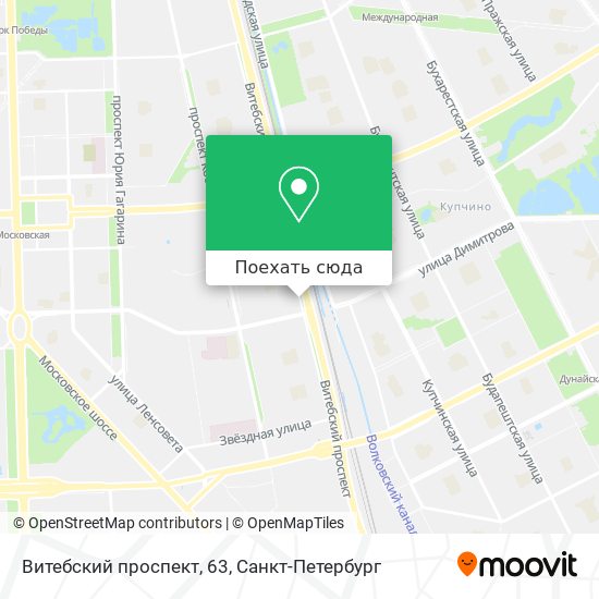 Московский проспект витебск карта