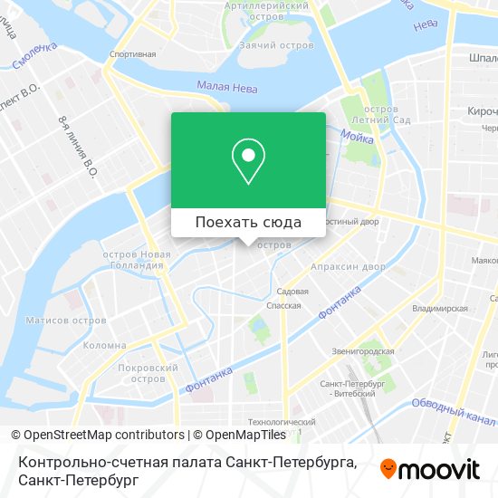 Карта Контрольно-счетная палата Санкт-Петербурга
