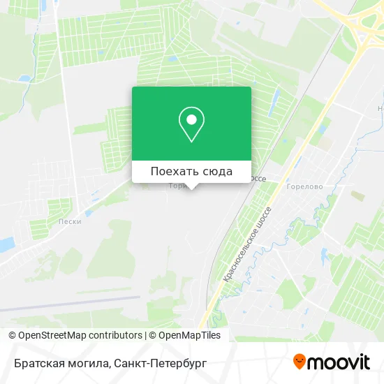 Карта Братская могила