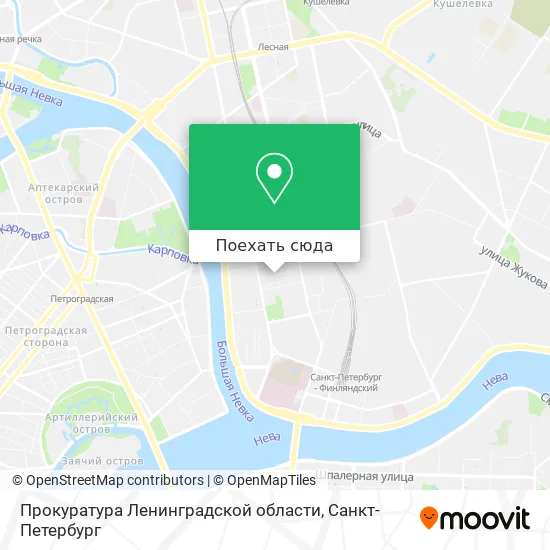 Карта Прокуратура Ленинградской области