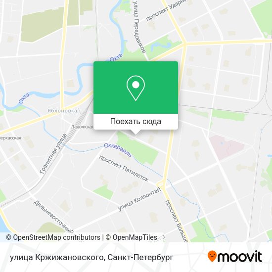 Карта улица Кржижановского