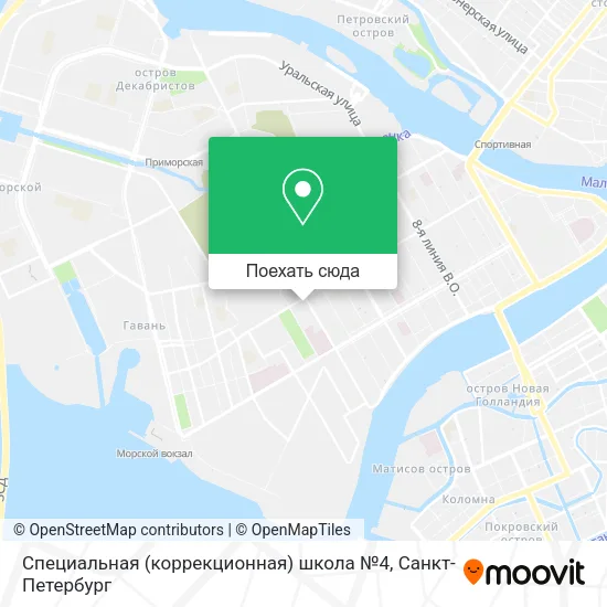 Карта Специальная (коррекционная) школа №4