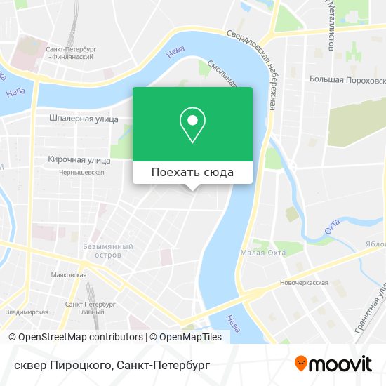 Карта сквер Пироцкого