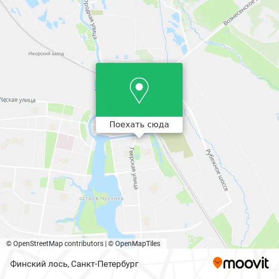 Карта Финский лось