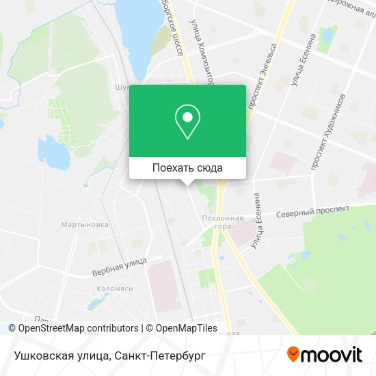 Карта Ушковская улица