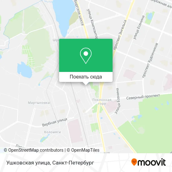 Карта Ушковская улица