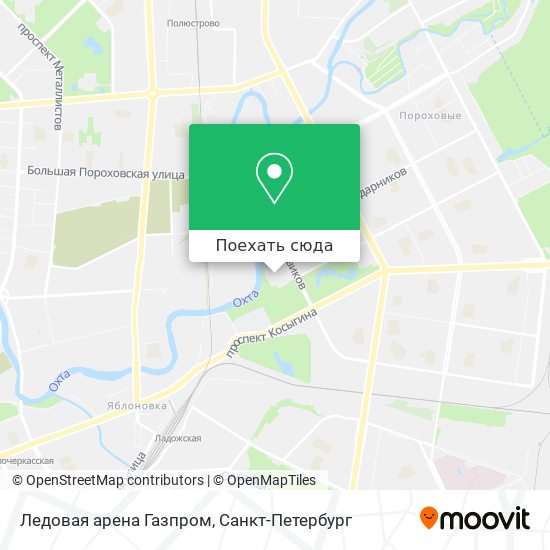 Карта Ледовая арена Газпром