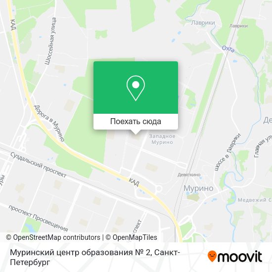 Карта Муринский центр образования № 2