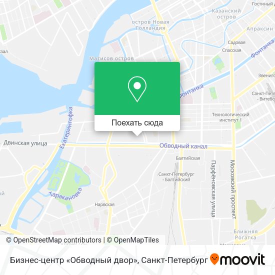 Карта Бизнес-центр «Обводный двор»