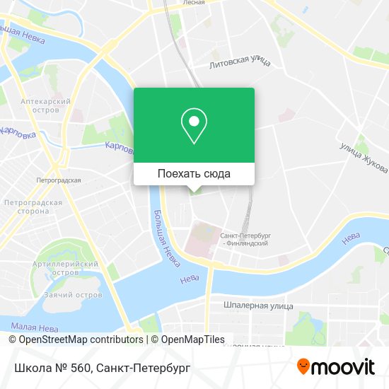 Карта Школа № 560