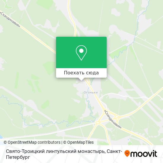 Карта Свято-Троицкий линтульский монастырь