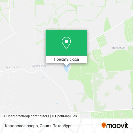Карта Капорское озеро